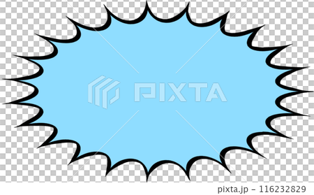 Simple thick jagged balloon Simple thick jagged balloon 116232829
