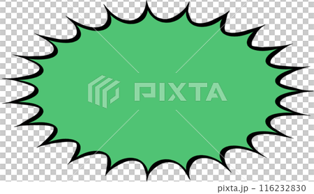 Simple thick jagged balloon Simple thick jagged balloon 116232830