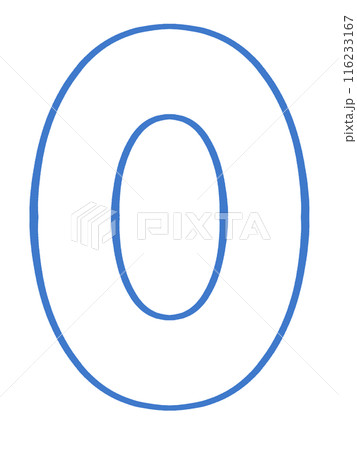 数字の零のイラスト素材 数字の零のイラスト素材 116233167