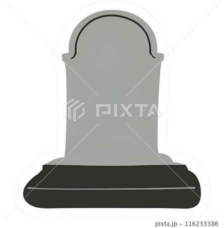 お墓の墓石カラーアイコン 116233386