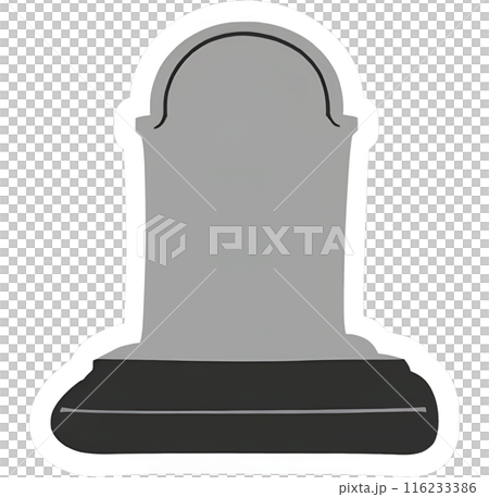 お墓の墓石カラーアイコン 116233386
