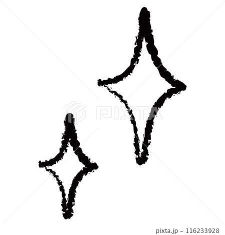 鉛筆風星の線画6 116233928