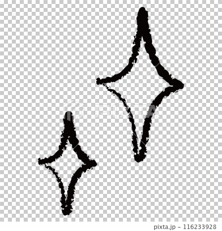 鉛筆風星の線画6 116233928