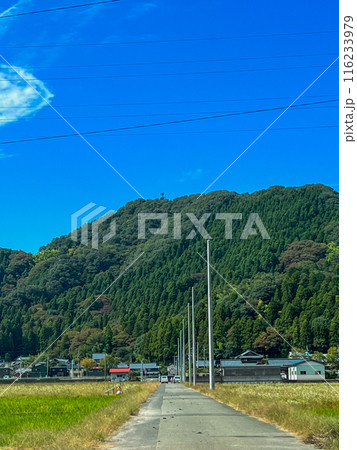 田舎の長閑な田舎風景　福井県　武生 116233979