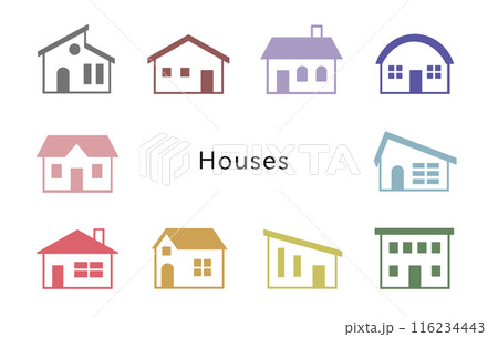 Houses　オフカラーの色んな家 116234443