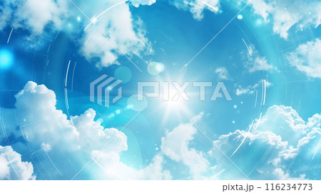 Abstract Technology Sky 116234773