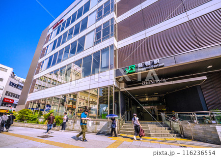 日本の東京都市景観 7月。巣鴨駅などをを望む＝5日 116236554