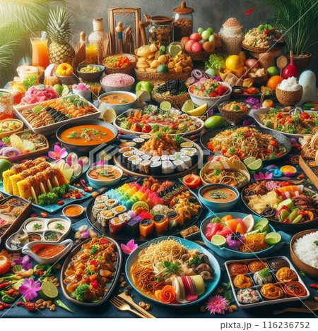 食べ放題のパーティー 116236752