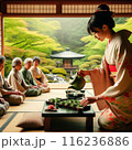 日本文化、日本の伝統　茶道　和 116236886