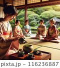 日本文化、日本の伝統　茶道　和　着物 116236887