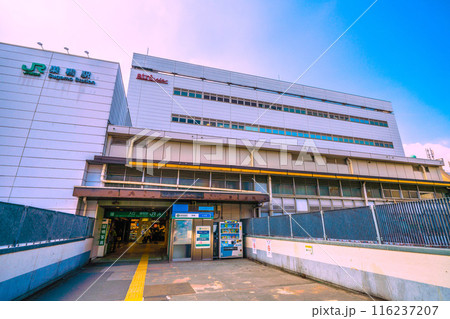 日本の東京都市景観 7月。巣鴨駅などをを望む＝5日 116237207