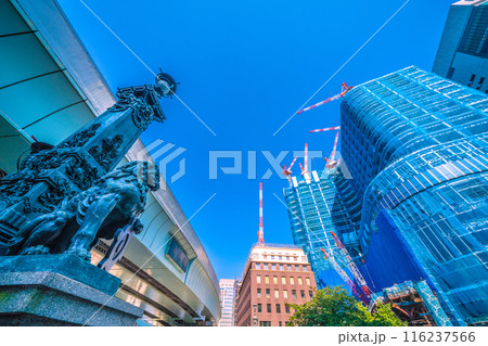日本の東京都市景観 6月。日本橋や日本橋一丁目の再開発事業などを望む＝令和6年6月5日 116237566