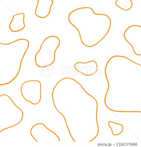 ゆるい抽象的な曲線の背景画像 オレンジ ゆるい抽象的な曲線の背景画像 オレンジ 116237606
