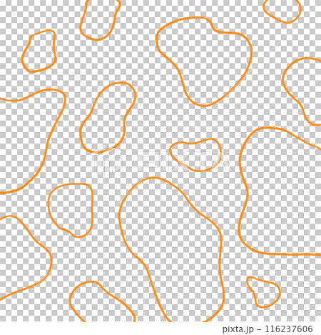 Background image of loose abstract curves Orange 116237606