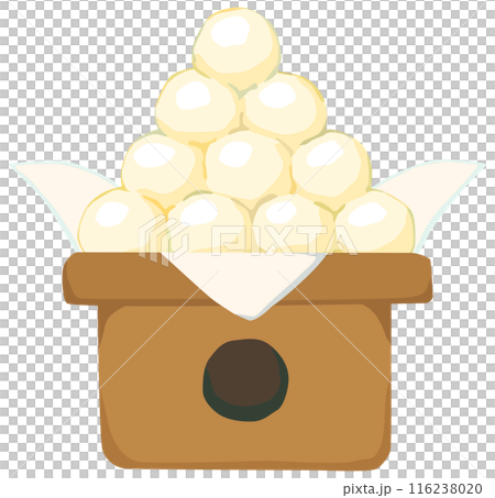 月見団子のイラスト ベクター素材 116238020