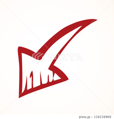 Arrow symbol. Vector drawing icon Arrow symbol. Vector drawing icon 116238969