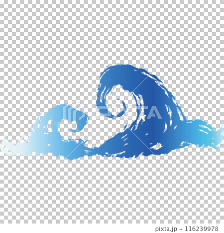 強大的海浪浪花插畫素材向量 116239978