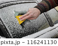 Automotive, frozen ice cleaning from window Automotive, frozen ice cleaning from window 116241130