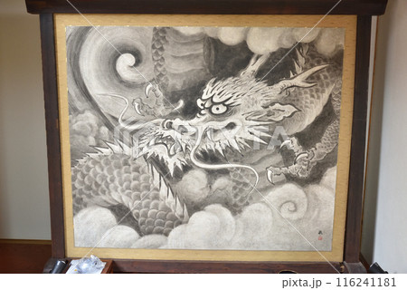 雲龍院　龍の屏風絵 116241181