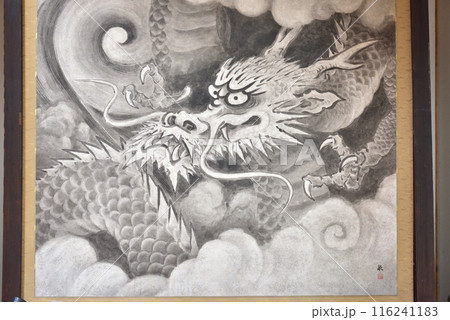 雲龍院　龍の屏風絵 116241183