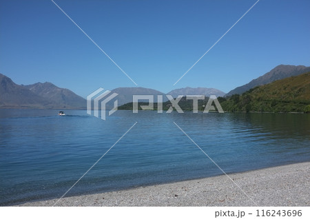 Lakeside Photo of Lake Wakatipu and The Remarkables in Glenorchy New Zealand 116243696