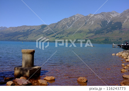 Lakeside Photo of Lake Wakatipu and The Remarkables in Glenorchy New Zealand Lakeside Photo of Lake Wakatipu and The Remarkables in Glenorchy New Zealand 116243773