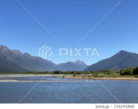 Lakeside Photo of Lake Wakatipu and The Remarkables in Glenorchy New Zealand Lakeside Photo of Lake Wakatipu and The Remarkables in Glenorchy New Zealand 116243866