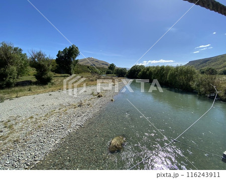 Photo of Mataura River in Southland Region of the South Island of New Zealand Photo of Mataura River in Southland Region of the South Island of New Zealand 116243911