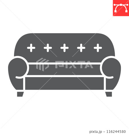Sofa glyph icon 116244580