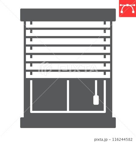 Jalousie glyph icon Jalousie glyph icon 116244582
