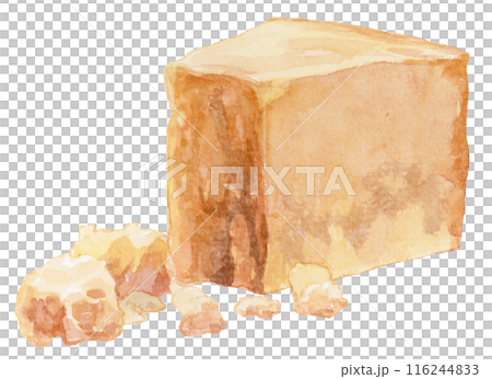 帕瑪森起司(Parmigiano Reggiano)水彩插圖 帕瑪森起司(Parmigiano Reggiano)水彩插圖 116244833