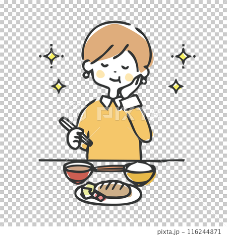 woman eating 116244871