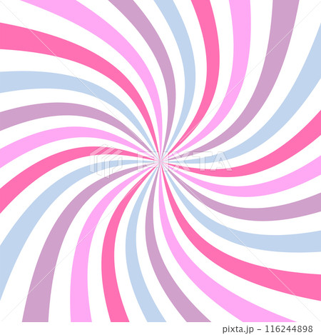 Starburst candy colors swirl. Sun rays background. Radial swirl abstract colorful lines 116244898
