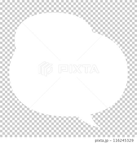 A simple white speech bubble A simple white speech bubble 116245329