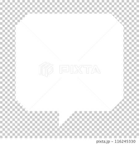 A simple white speech bubble A simple white speech bubble 116245330
