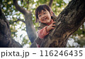 木登りをする女の子 116246435