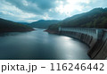 水力発電をするダム 116246442