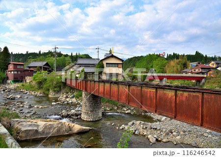 《岐阜県》中津川市福岡に残る北恵那鉄道の廃線跡 116246542