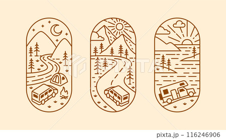 beautiful nature line art illustration vector beautiful nature line art illustration vector 116246906