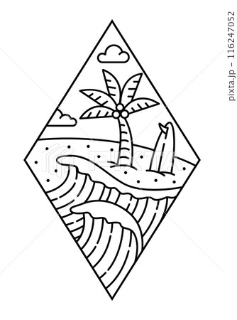 beautiful nature line art illustration vector beautiful nature line art illustration vector 116247052