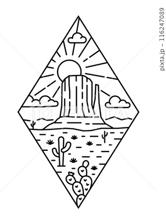 beautiful nature line art illustration vector beautiful nature line art illustration vector 116247089