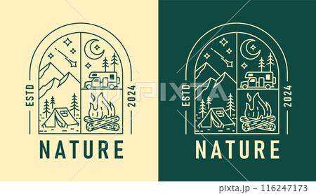 natural view in the form of a window illustration natural view in the form of a window illustration 116247173