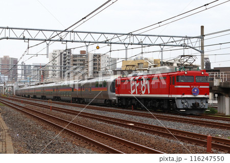 団体列車：寝台特急カシオペア（東北線内：EF81形95号機牽引） 116247550