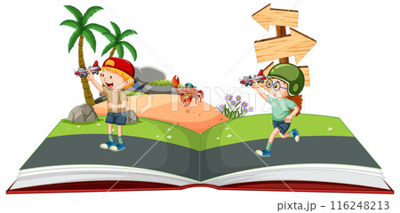Children's Adventure Storybook Illustration 116248213