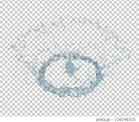 3d water splash transparent, clear blue water scattered around isolated. 3d render illustration 3d water splash transparent, clear blue water scattered around isolated. 3d render illustration 116248315