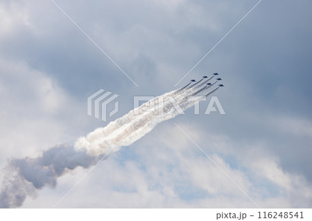 ブルーインパルスの航空ショー 116248541