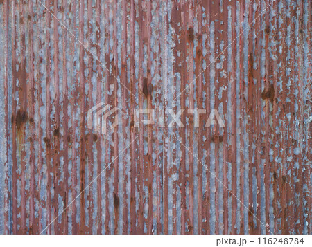 錆びたトタン波板 116248784