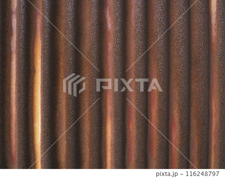 錆びたトタン波板 錆びたトタン波板 116248797
