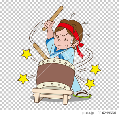 The person who plays the drum 116249336