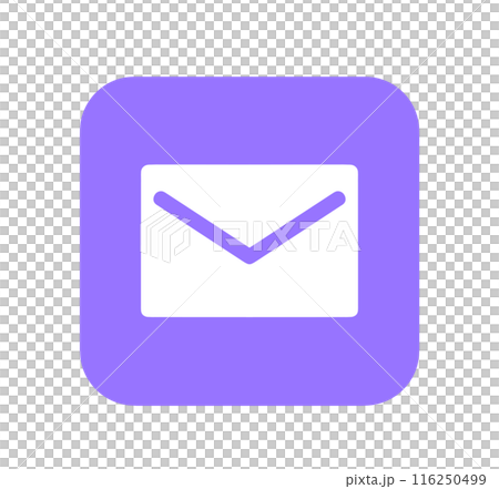シンプルな紫色のメールアプリ シンプルな紫色のメールアプリ 116250499